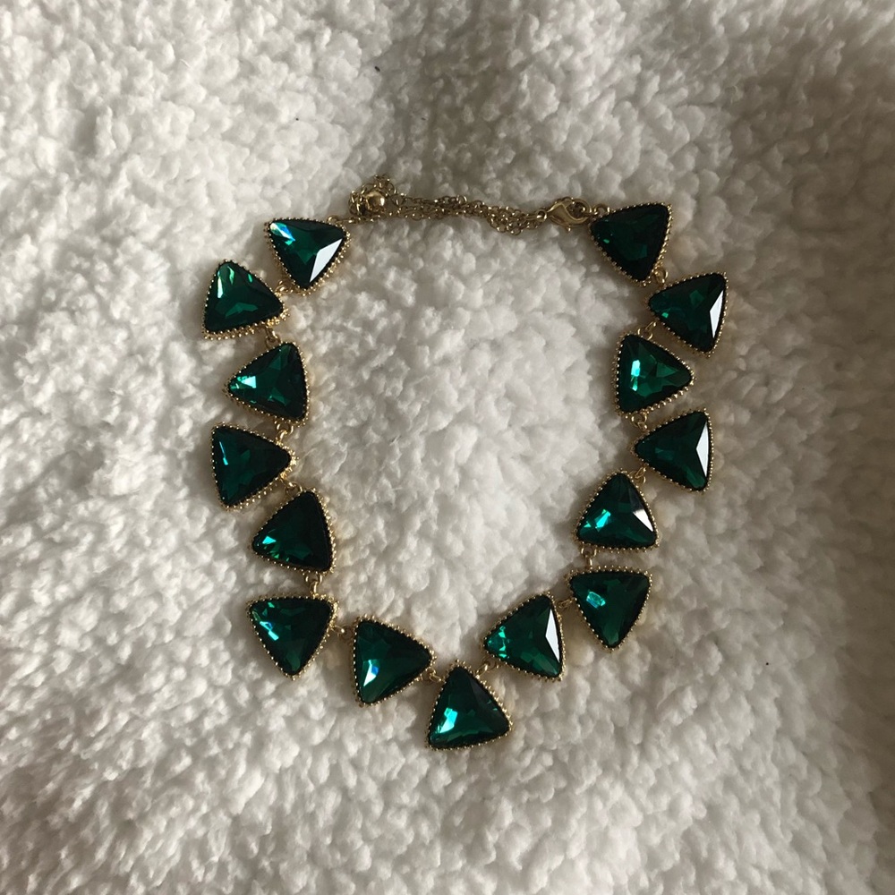 Emerald green necklace